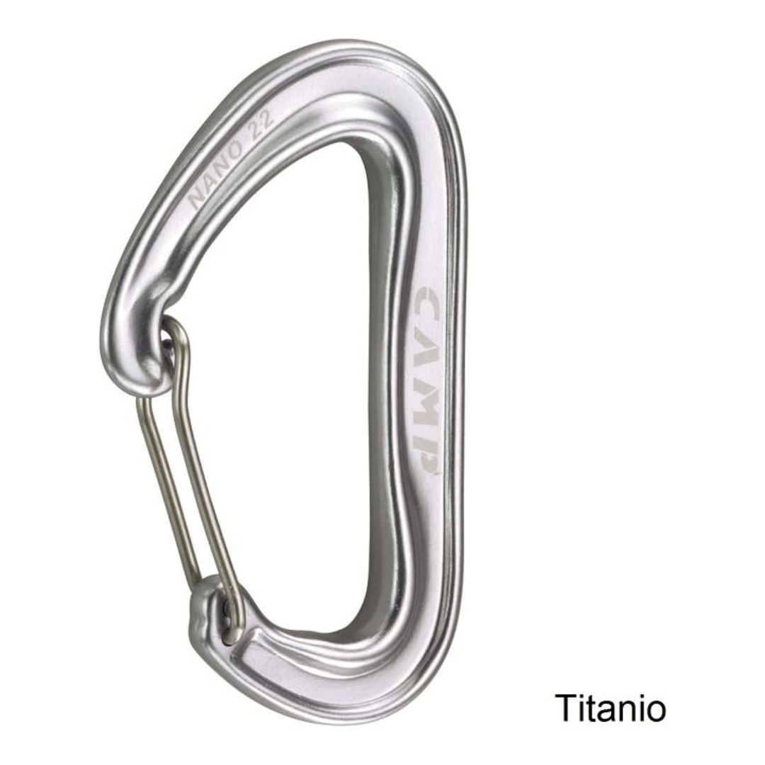 Moschettoni CAMP Nano 22 - Titanio