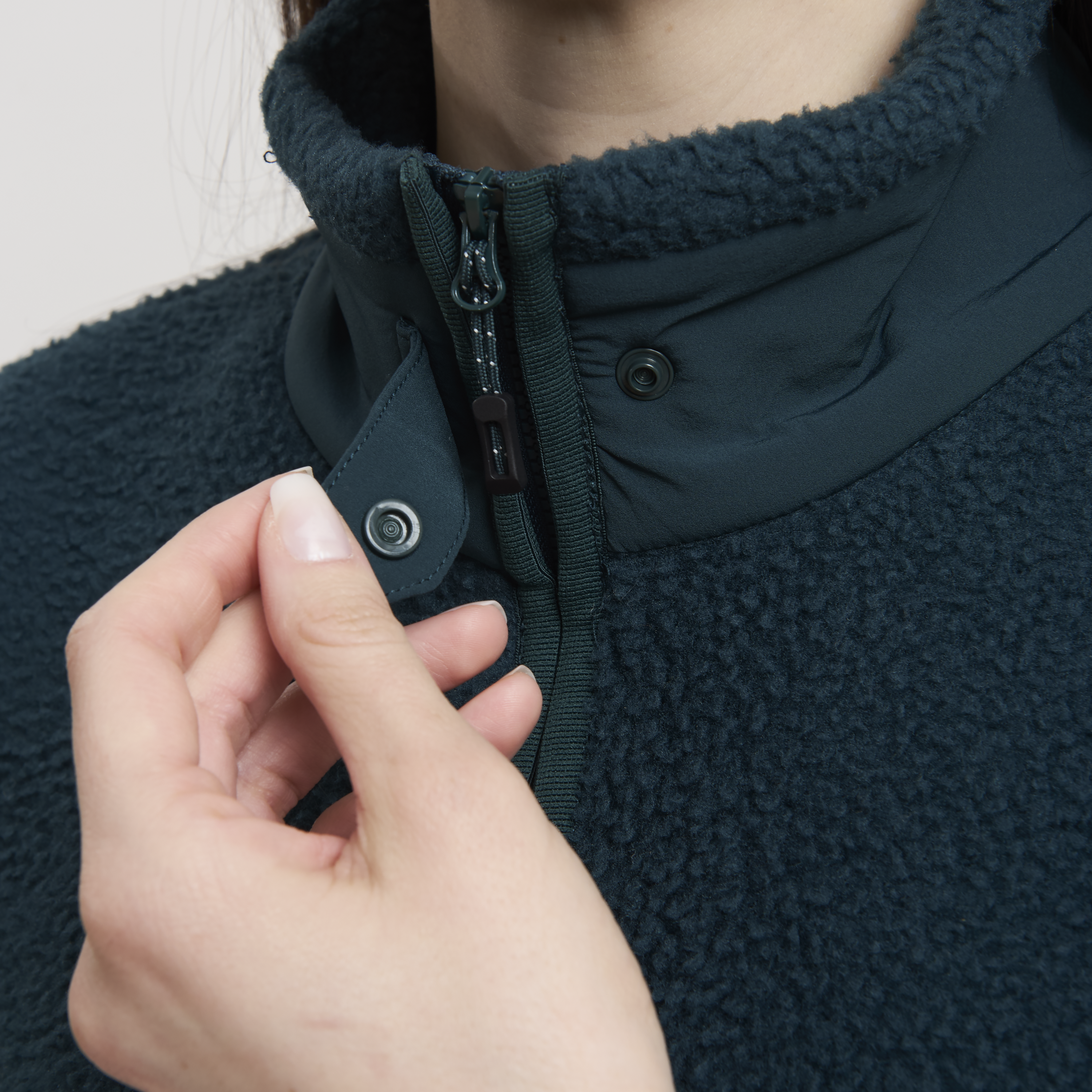FLINT MOCK NECK WOMAN FLEECE
