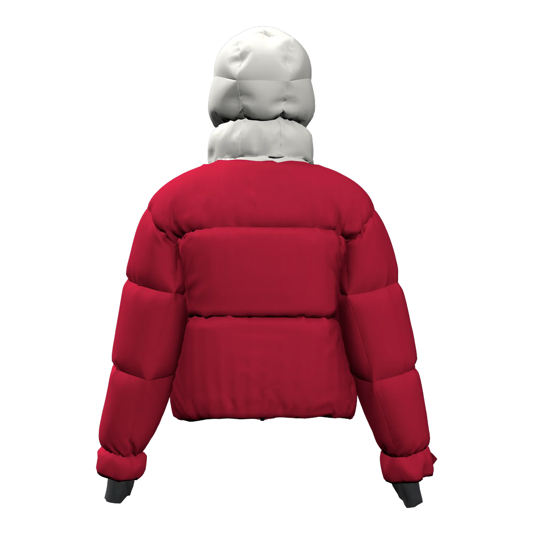 BIG WHITE PADDED WOMAN JACKET