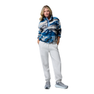 Fleece donna HELVETICA LI PRINTED HALF SNAP