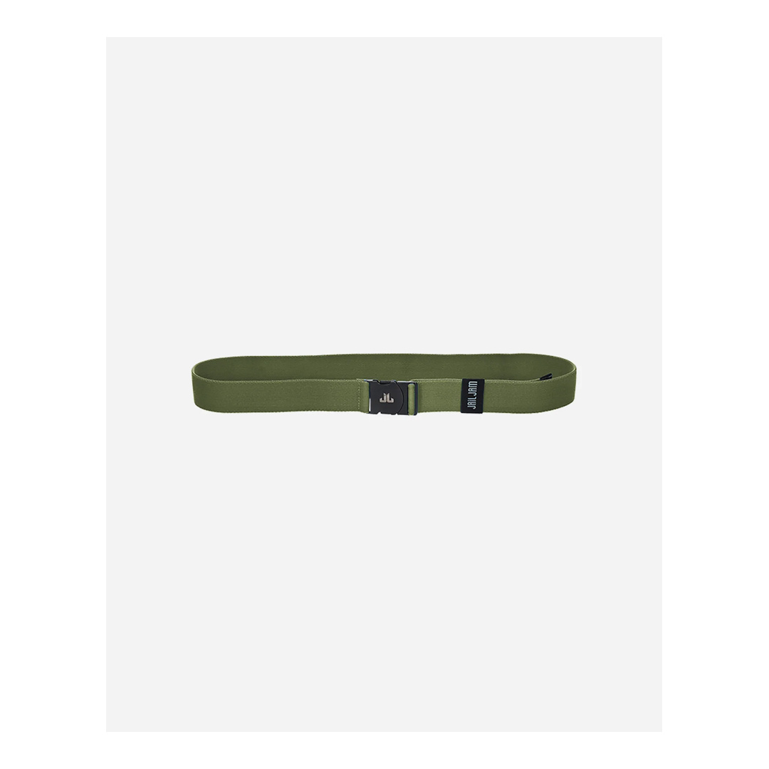 JAIL JAM Alps Belt - Cintura Elastica Tinta Unita Con Fibbia Piatta, H. 34Mm