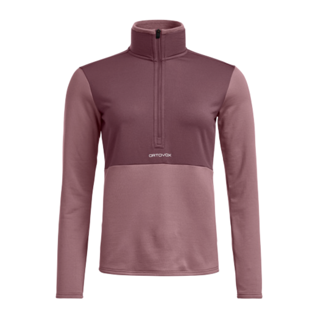 Fleece tecnico con collo a zip donna