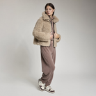 LA TERRY WOMAN TEDDY JACKET REVERSIBLE
