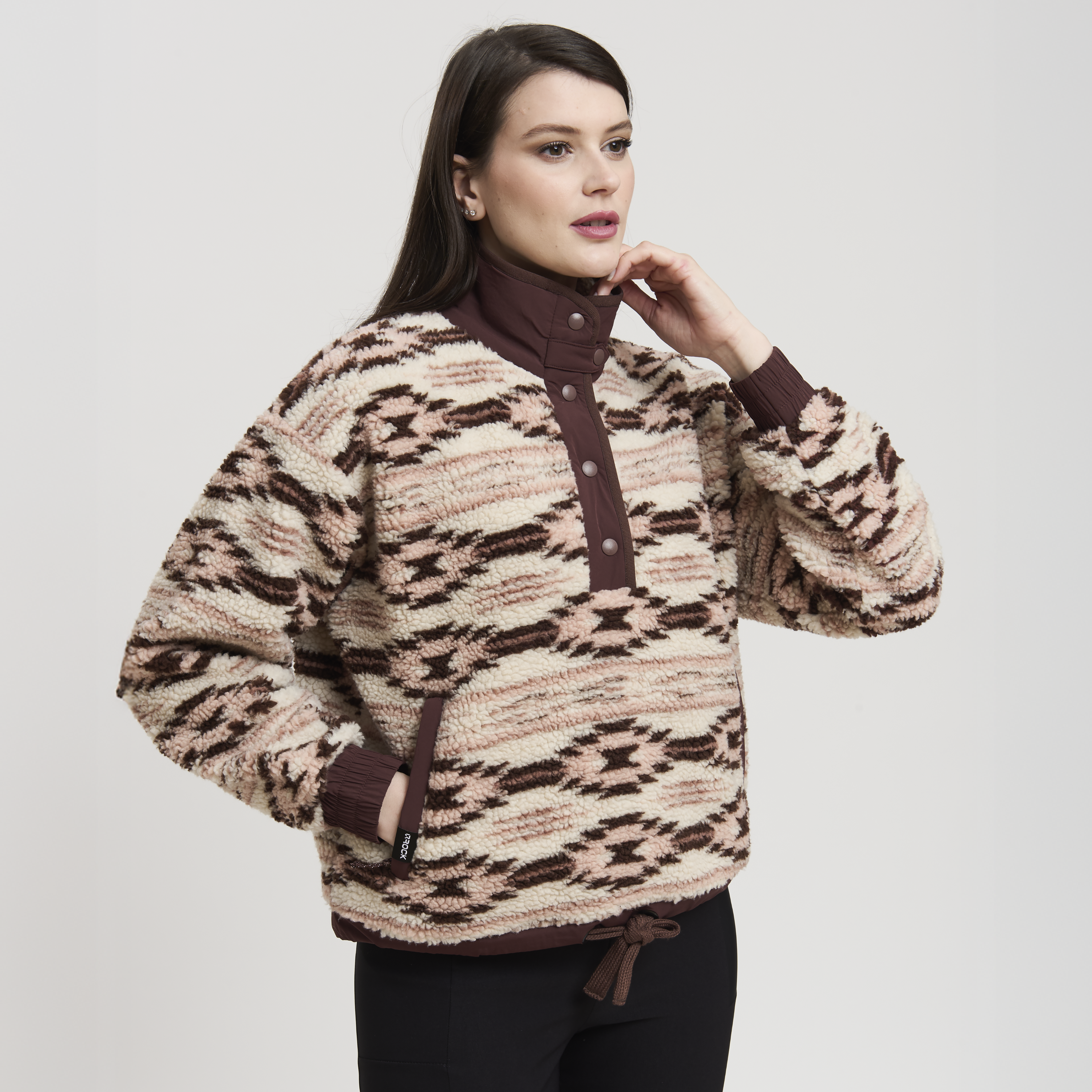 MIKA MOCK NECK WOMAN FLEECE